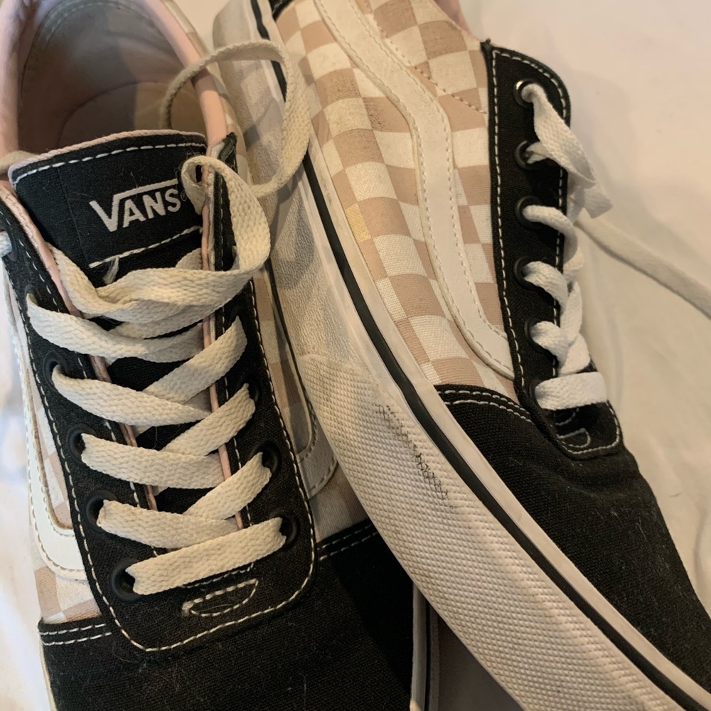 Checkerboard low top vans